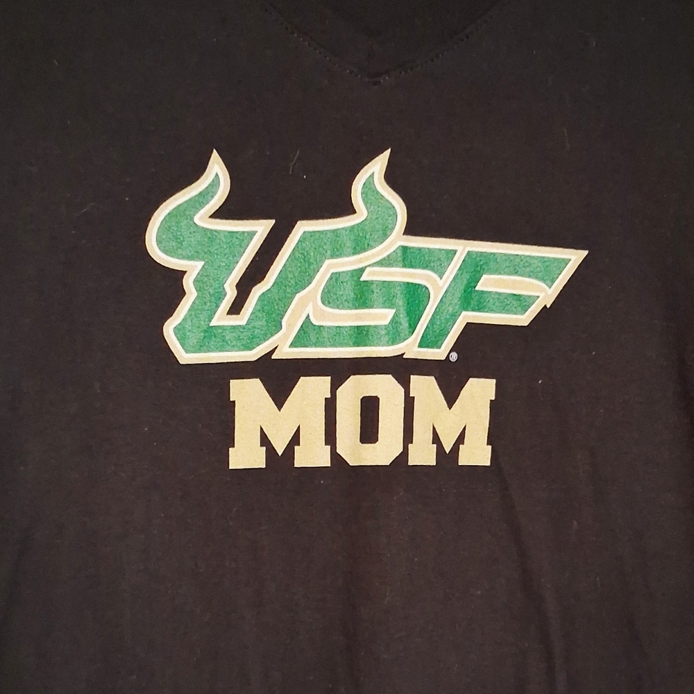 University Of Southern Florida Mom Women's Tee Black Size Small - Picture 2 of 4